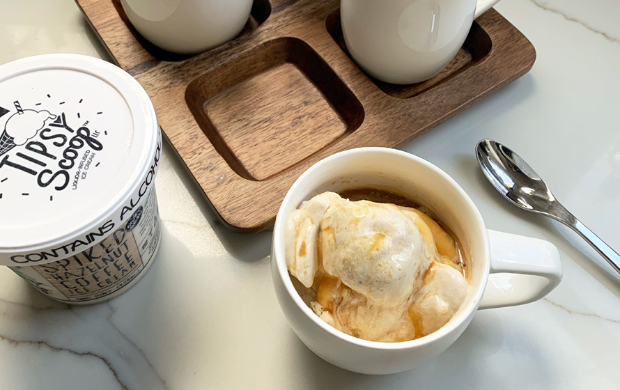 Swanky Scoop - Irish coffee truffle ice cream, for a happy belated