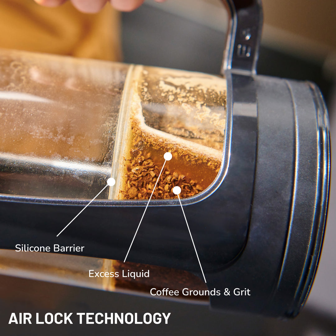Fresh coffee being poured from the ESPRO P3 French Press