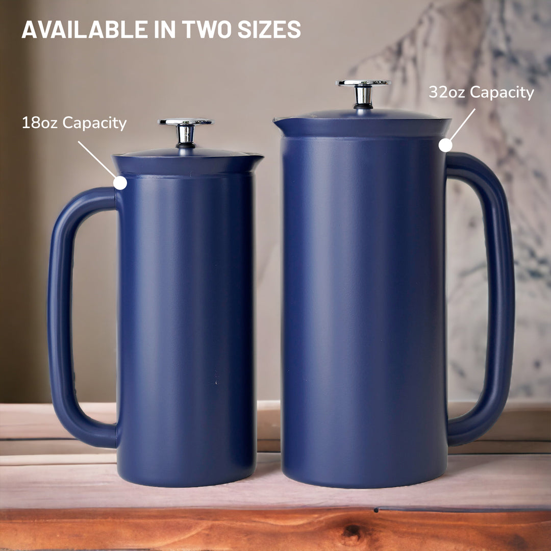 P7 French Press in Aegean Blue#color_aegean-blue