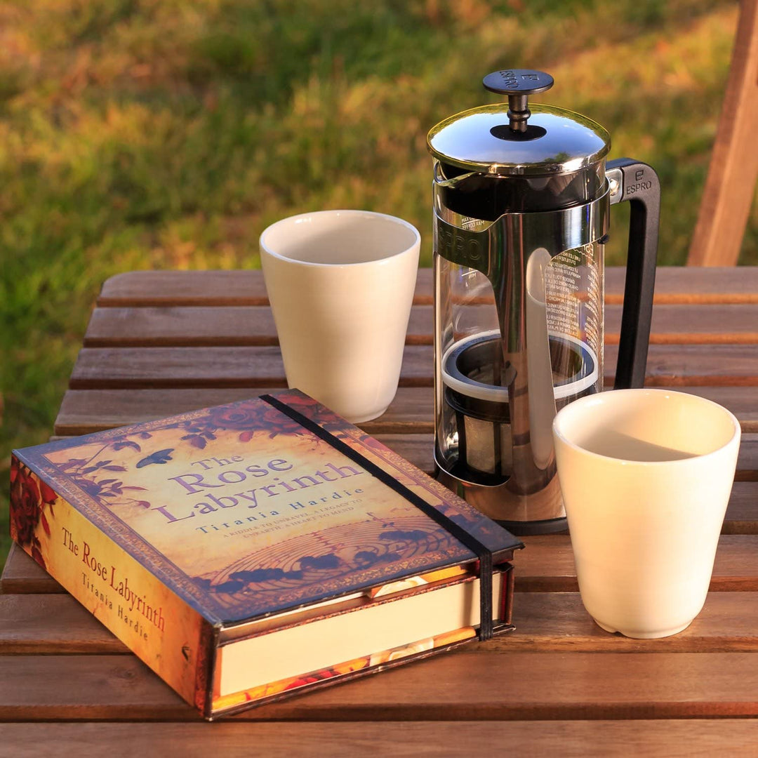 P5 32oz French Press + 100 Paper Filters