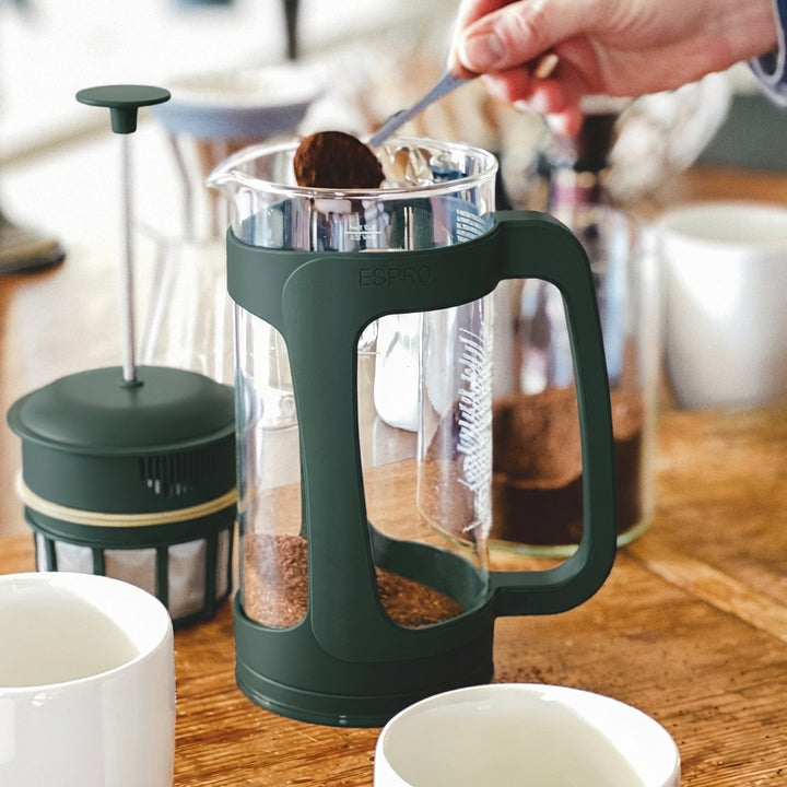 P3 French Press Coffee Maker Green