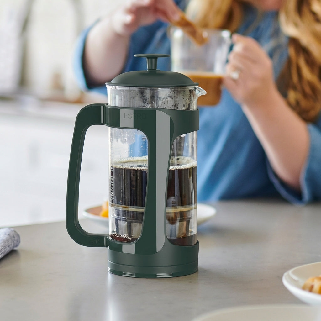 P3 French Press Coffee Maker Green