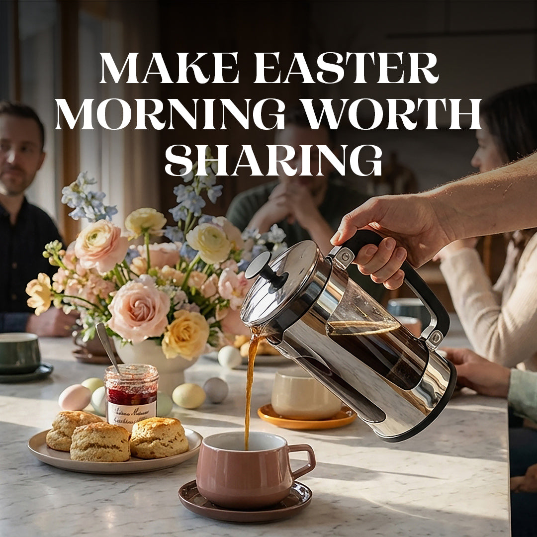 P5 32oz French Press + 100 Paper Filters