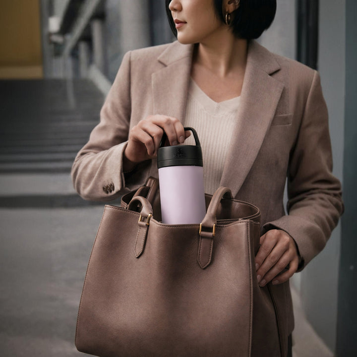 P0 Ultralight Travel Coffee Press Frost Wisteria