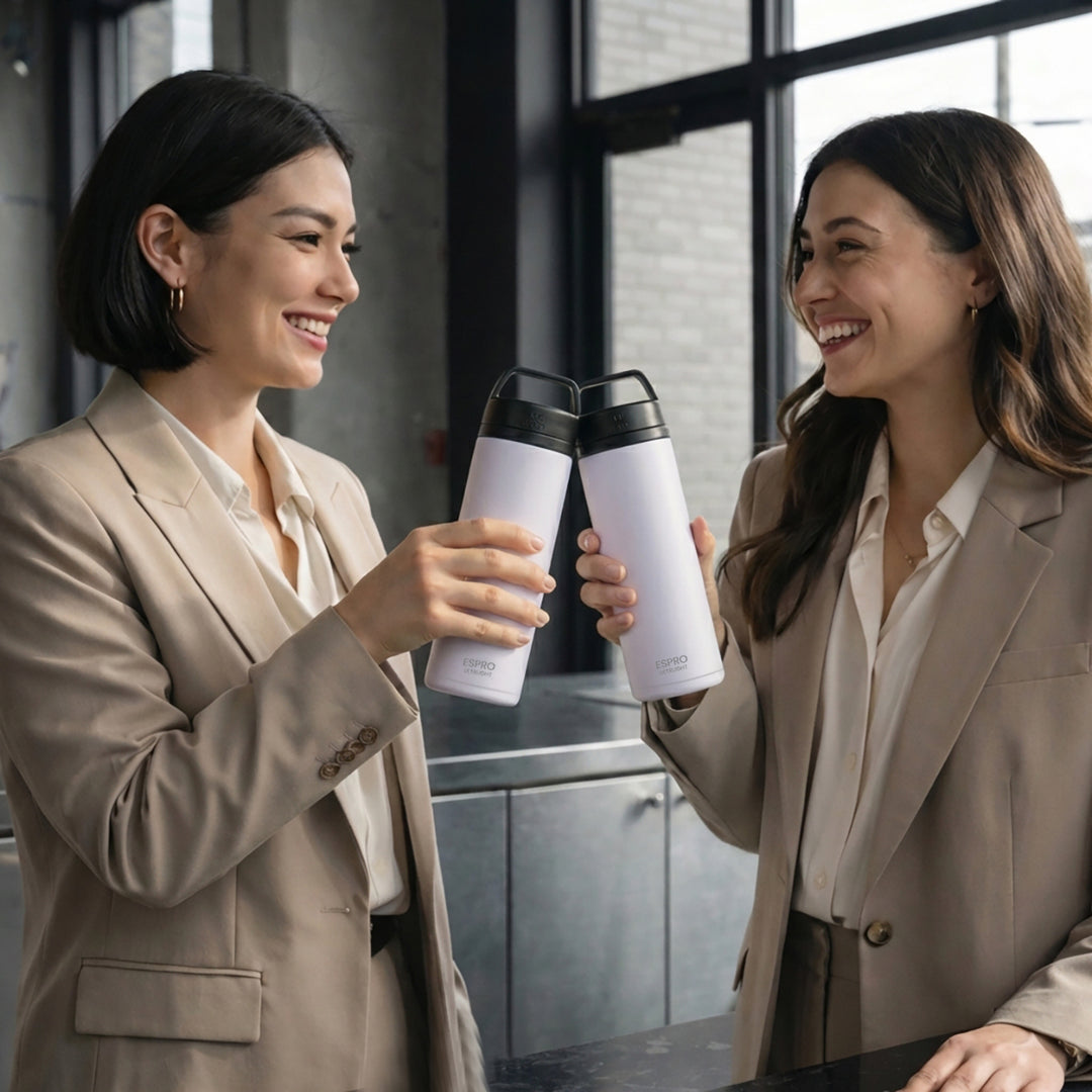 P0 Ultralight Travel Coffee Press Frost Wisteria