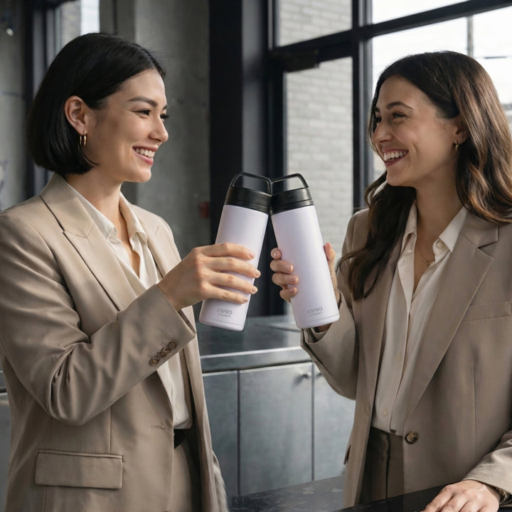 P0 Ultralight Travel Coffee Press Frost Wisteria