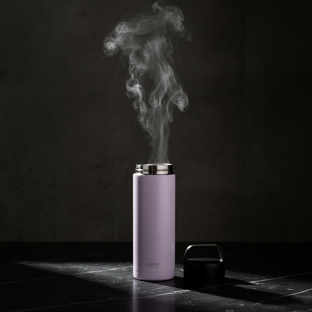 P0 Ultralight Travel Coffee Press Frost Wisteria