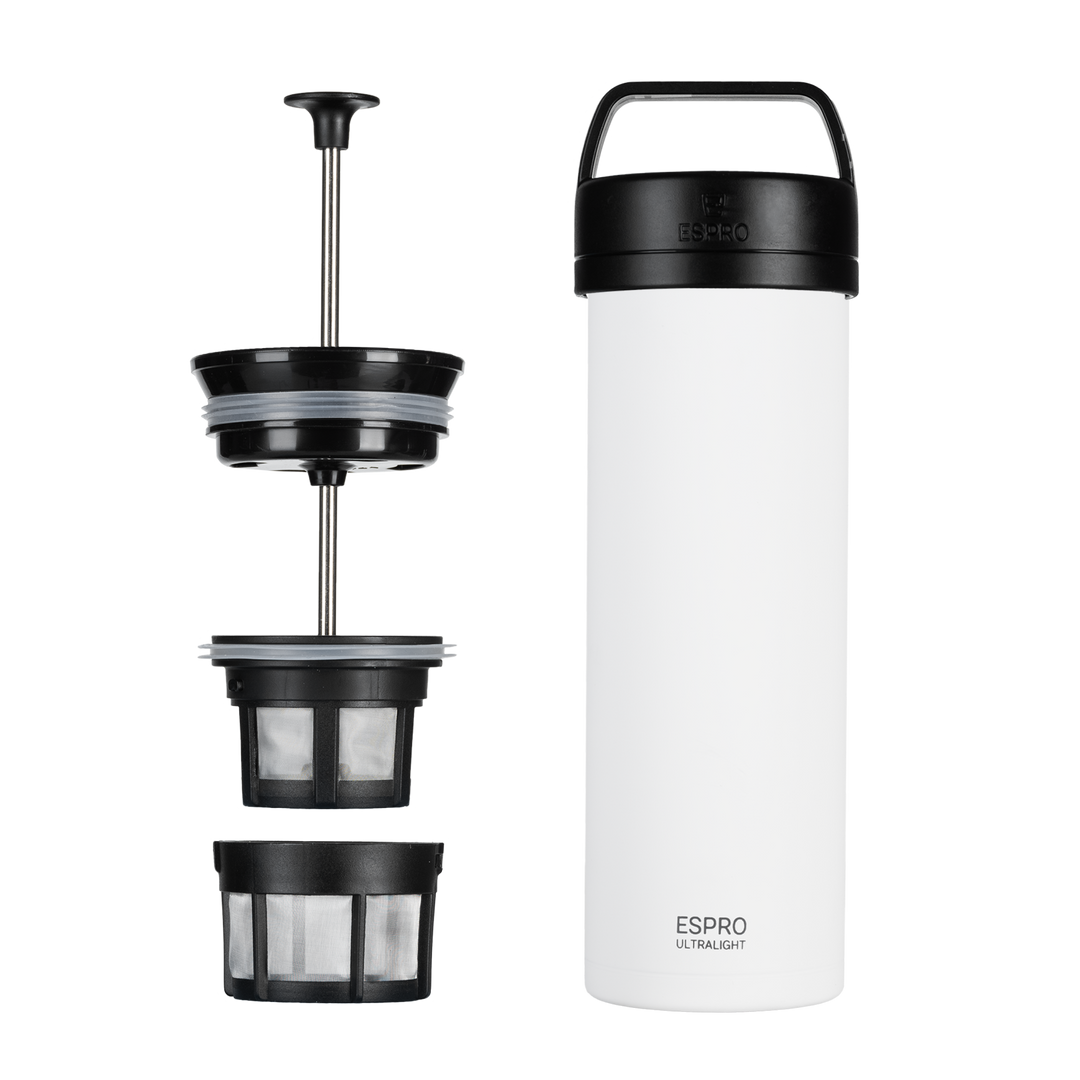 ESPRO Ultralight Travel Press Caffeinate & Hydrate Anywhere by