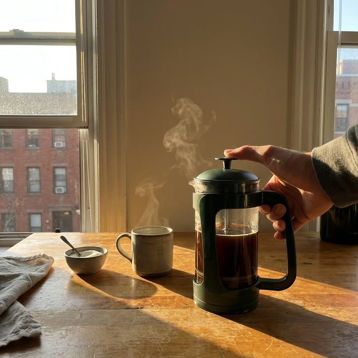 P3 French Press Coffee Maker Green