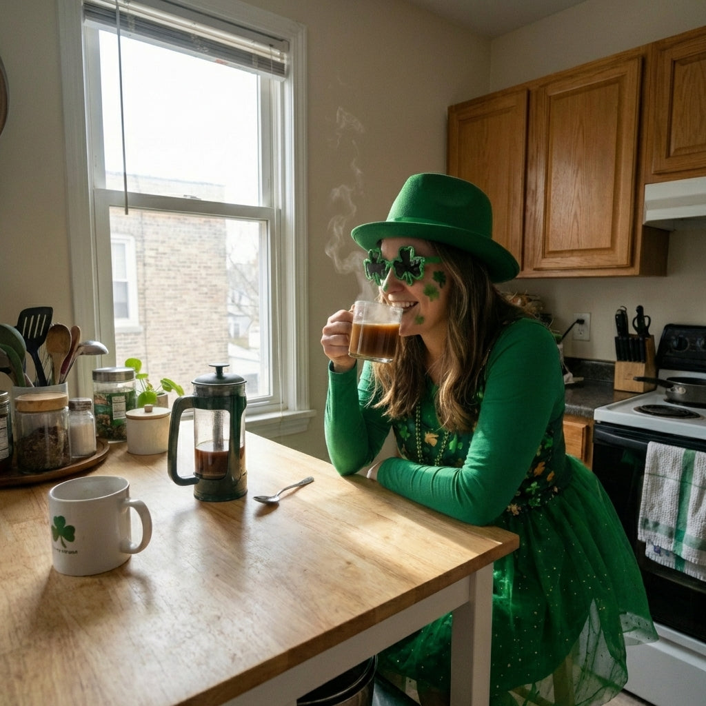 P3 French Press Coffee Maker Green