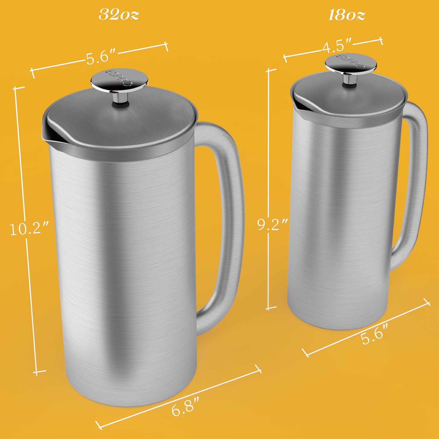 ESPRO P7 Stainless Steel French Press | French Press Coffee Makers