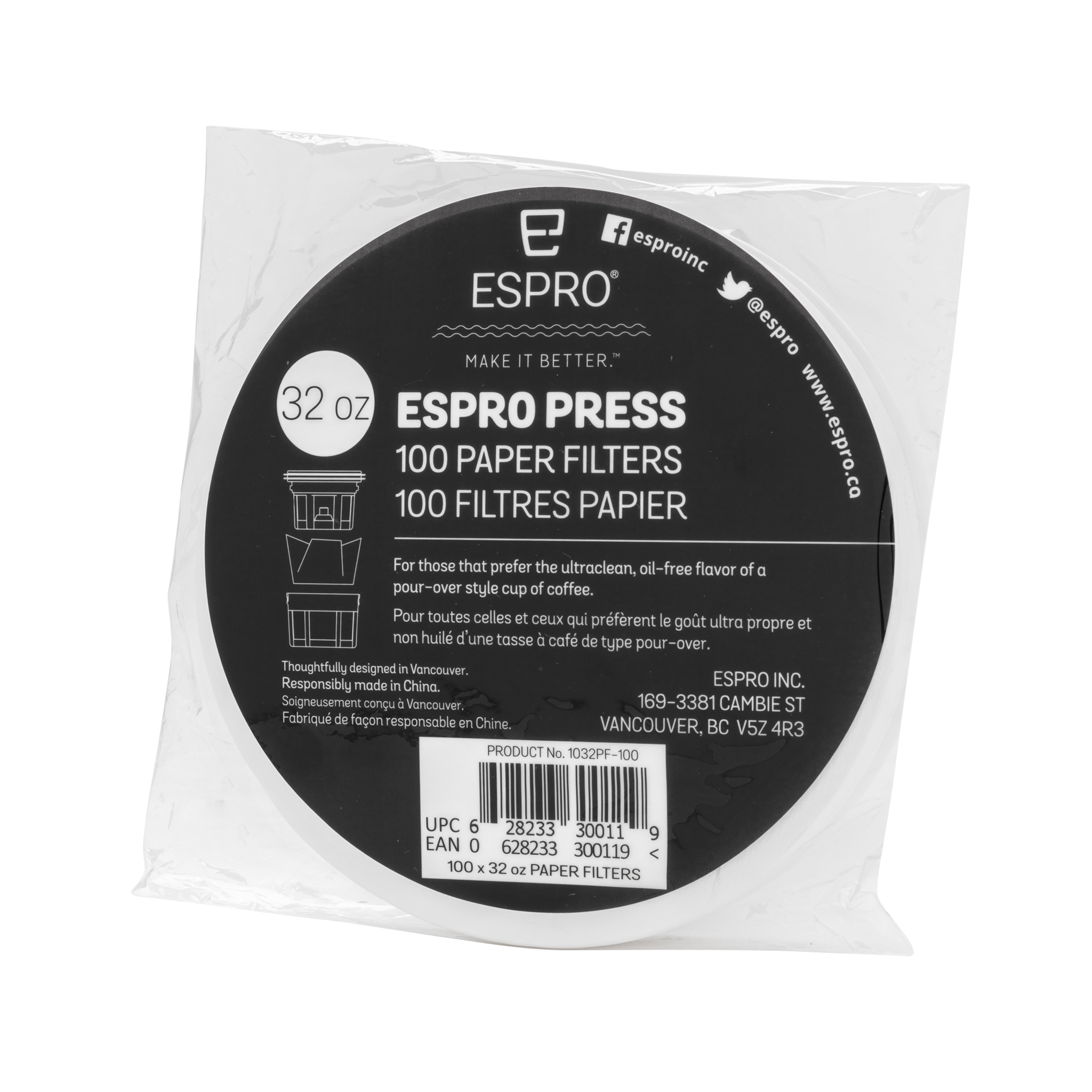 Coffee Paper Filters for French Press