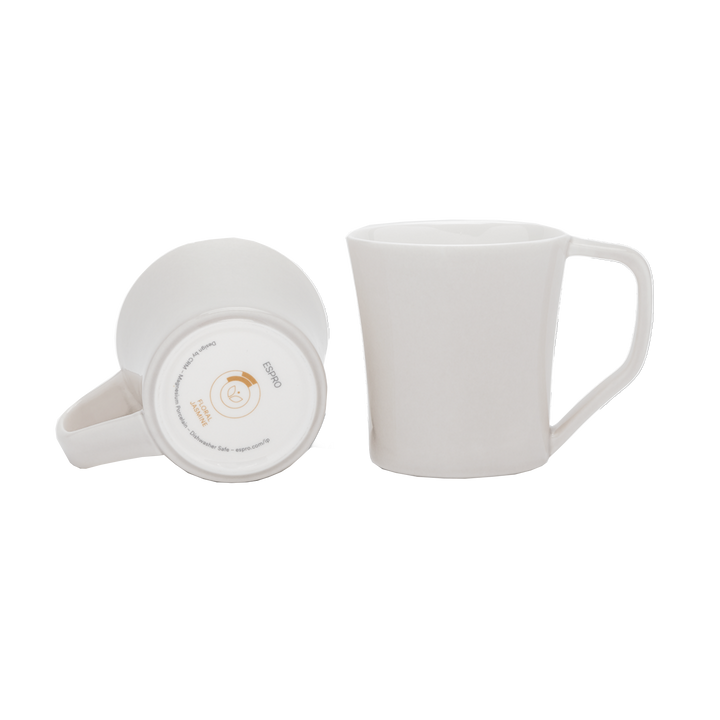 Bottom of White Coffee Tasting Cup Floral#flavor_floral